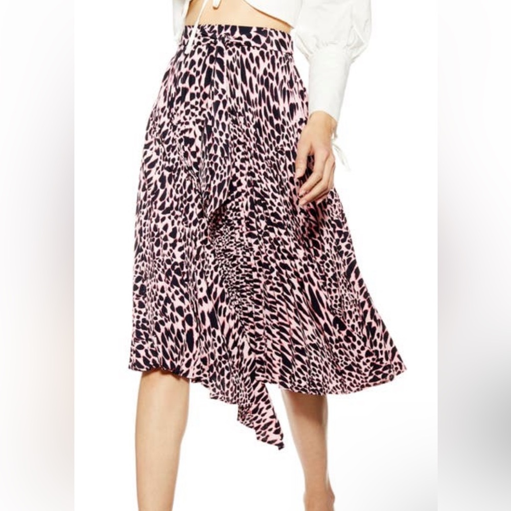 Topshop Taylor Pleat MIDI Skirt